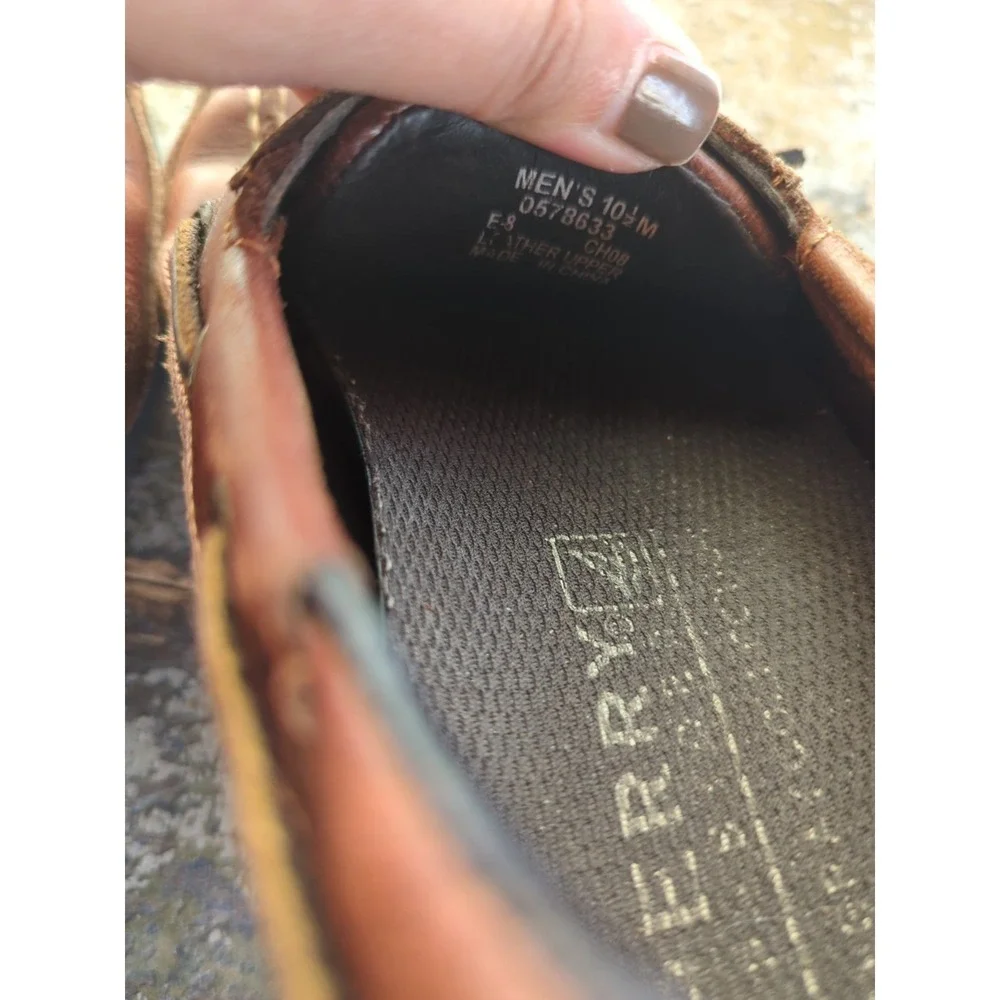 Mens Sperry Top-Sider Collection Brown Leather Upper Boat Shoes Size‎ 10.5M